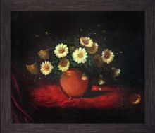 Yellow Daisies in a Bowl Pre-Framed